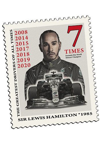 Timbre de Lewis Hamilton sur Theodor Decker