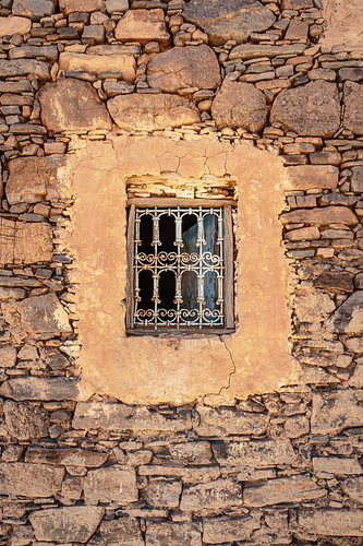 Old window in the Tizourgane Kasbah, Morocco