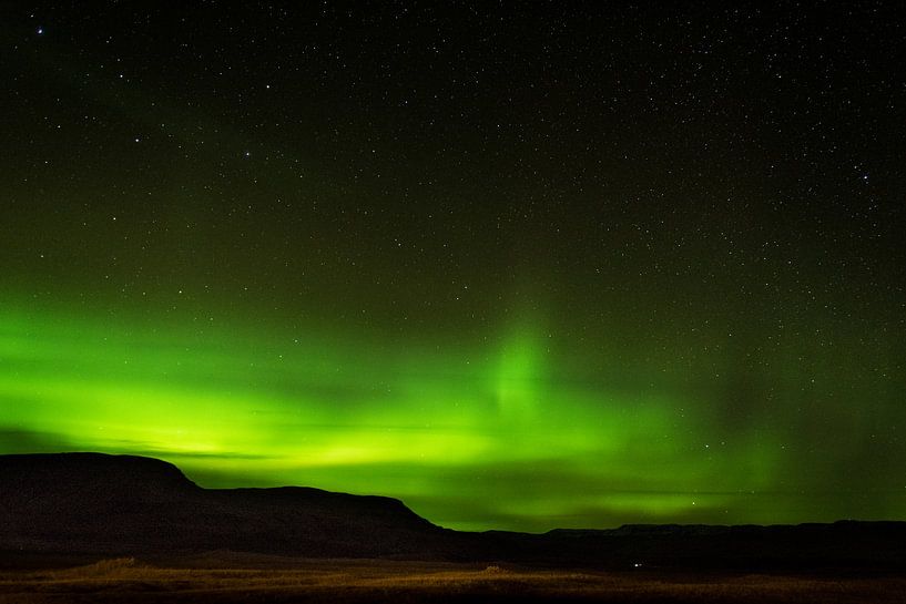 Noorderlicht IJsland van Samantha Schoenmakers