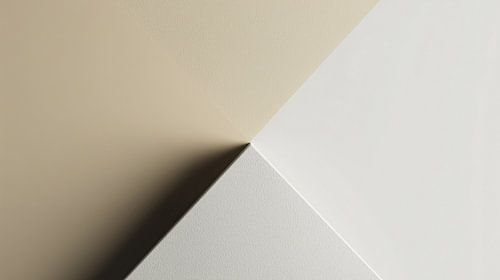 Moderne lijnen dualiteit beige-wit panorama