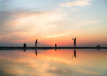 Zonsondergang Stand van Noordwijk van Jeanette van Starkenburg