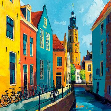 Colorful City Street