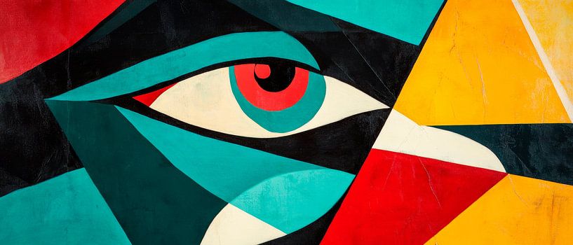 Blick ins Farbenspiel der Seele von Poster Art Shop