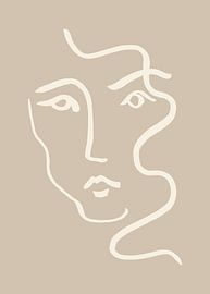 Porträt 04 Grau von Pictufy Studio