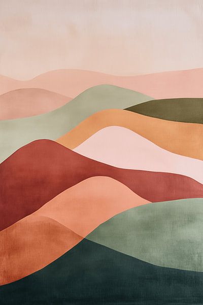 Mountains and waves by Dream Drip