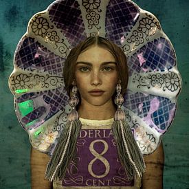 Pop-Art Beauty Holland Parlemur Stamp by Yvonne Zeldenthuis