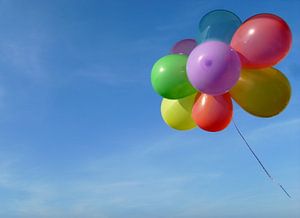 Fliegender Luftballongruß