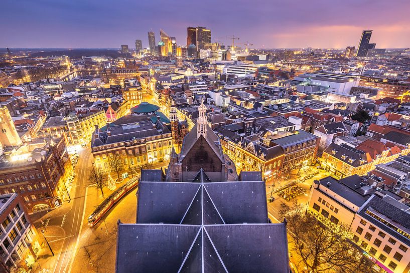 Die Skyline von Den Haag / Der Haager Turm von Original Mostert Photography