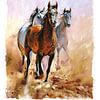 Nursery poster - Horses - Girl's room by AMB-IANCE .com