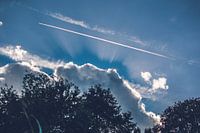Blue sky cloud in Utrecht sunset