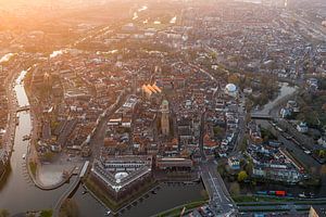 Zwolle von oben, Peperbus Zwolle Zentrum