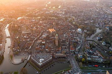 Zwolle from above, Peperbus Zwolle center by Thomas Bartelds