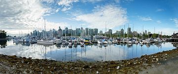 Panorama van Vancouver stad Canada