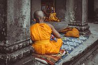 Buddhist child in Angkor Wat, Cambodia by Karlijne Geudens thumbnail