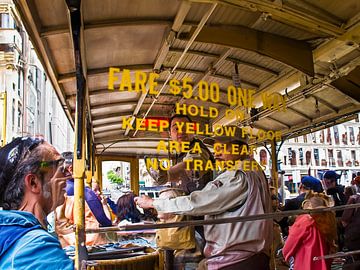 Historische kabeltram in San Francisco van Jan Willem de Groot Photography