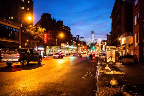 la vie nocturne dans les rues de New York
