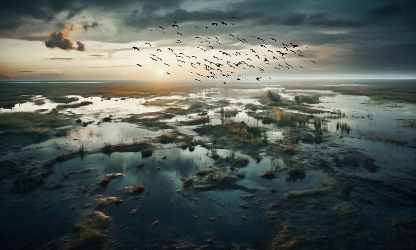 Sonnenaufgang in der Natur von fernlichtsicht