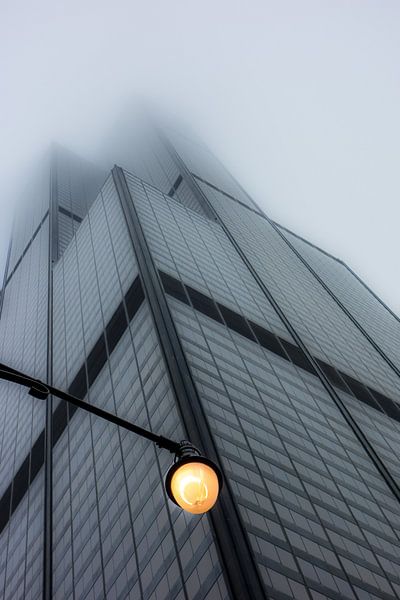 Willis Tower (Chicago) in de mist van Cathy Janssens