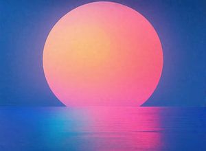 Sonne Meer Abstrakt