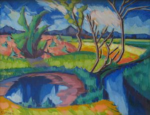 Konrad Mägi - Landschaft (zwischen 1920 und 1921)