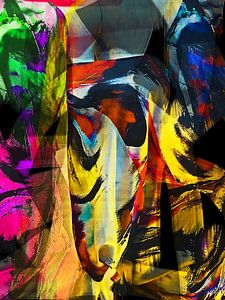 Abstract face von Gabi Hampe