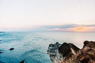 zonsondergang aan de prachtige kust van Frankrijk van Lindy Schenk-Smit thumbnail