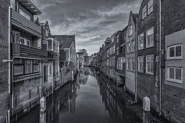 Voorstraathaven in Dordrecht - zwart-wit  van Tux Photography