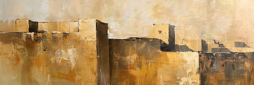 Modern minimalistisch schilderij van Abstract Schilderij