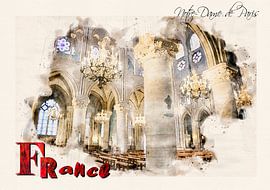 Stylized poster in a watercolor style. by Ariadna de Raadt-Goldberg