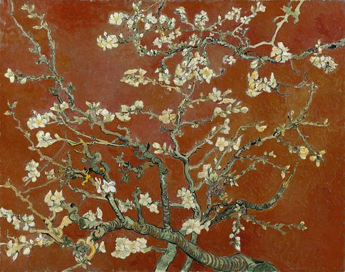 Fleur d'amandier de Vincent van Gogh (terre cuite)