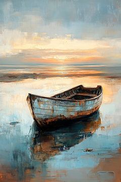 Boot op afstand van Poster Art Shop