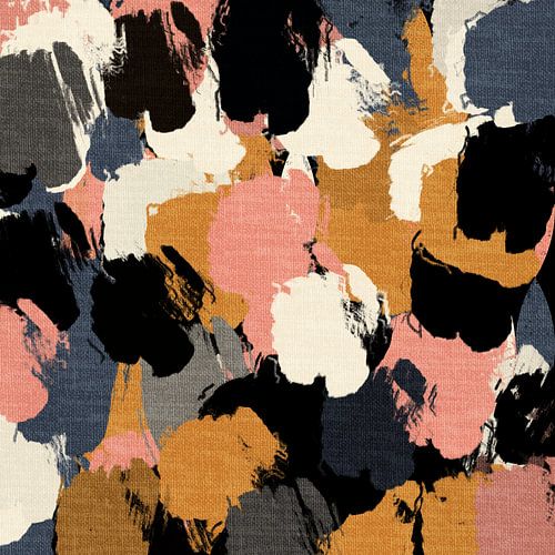 Abstracte vormen in heldere retro kleuren.