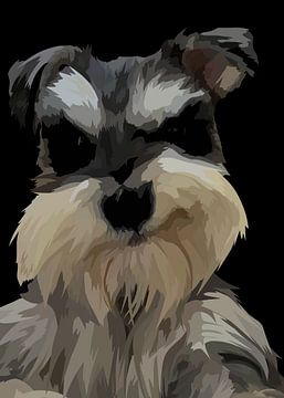 Chien schnauzer vectoriel sur IHSANUDDIN .