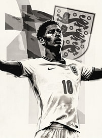 Affiche de football représentant Jude Bellingham (Angleterre) sur ANGGA HERMAWAN WIDODO