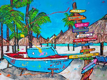 Palm Beach Aruba by Happy Paintings / Renata Rolefes