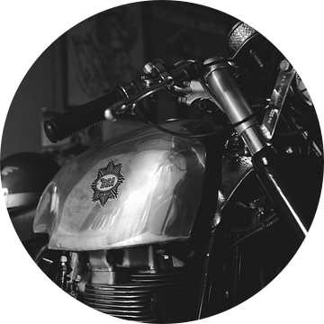 BSA oldtimer motorfiets van Mijke Bressers