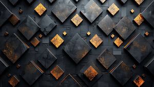 Luxus Bild Gold Schwarz