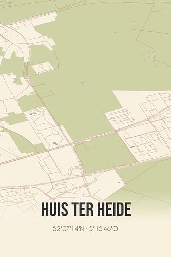 Vintage landkaart van Huis ter Heide (Utrecht)