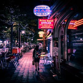 Rotterdam Neon Light by night sur Maurice Verschuur