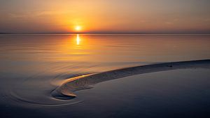 Zonsondergang Veluwemeer strand Harderwijk van Martijn van Dellen