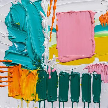 Bold Abstract Color Streaks 02