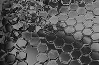 Hexagon-Serie - Vom Chaos zur Ordnung von WijlensAanDeWand Miniaturansicht