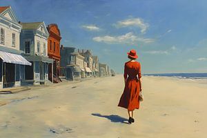 Allein am Strandweg