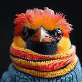 Paradiesvogel im Winterkleid von Ton Kuijpers