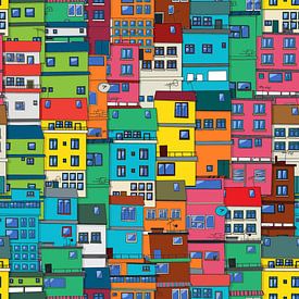 Braziliaanse Favela van Richard Laschon