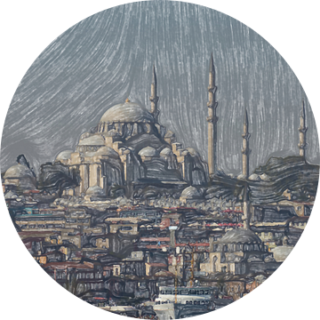 Oude stad van Istanbul van Frank Heinz