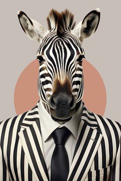 Haute Zebra Couture sur Marja van den Hurk