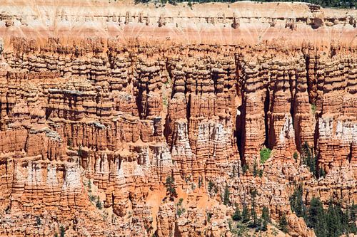 Rotswand in de Bryce Canyon