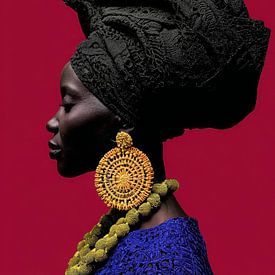 Ausdrucksstarkes Porträt im afrikanischen Stil von But First Framing