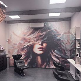 Customer photo: Long Hair by FoXo Art, as wallpaper